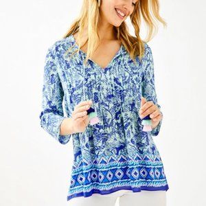 Lilly Pulitzer Marilina Tunic Shoreline Blue